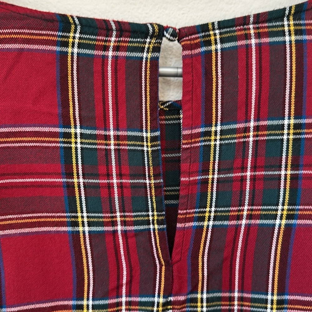 Sanctuary Women’s Plaid Holiday Ruffle Shirt - Picture 7 of 8